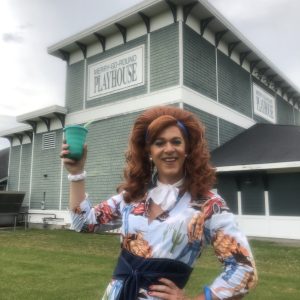 Dixie Longate outside the Merry-Go-Round Playhouse in 2018.