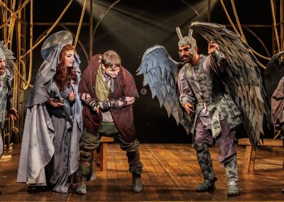 Kyle Yampiro, Katelyn Crall, Alex Prakken, Ryaan Farhadi, and Lilli Komurek in The REV Theatre Company’s production of THE HUNCHBACK OF NOTRE DAME, running July 13-August 2 at the Merry-Go-Round Playhouse in Auburn, NY.